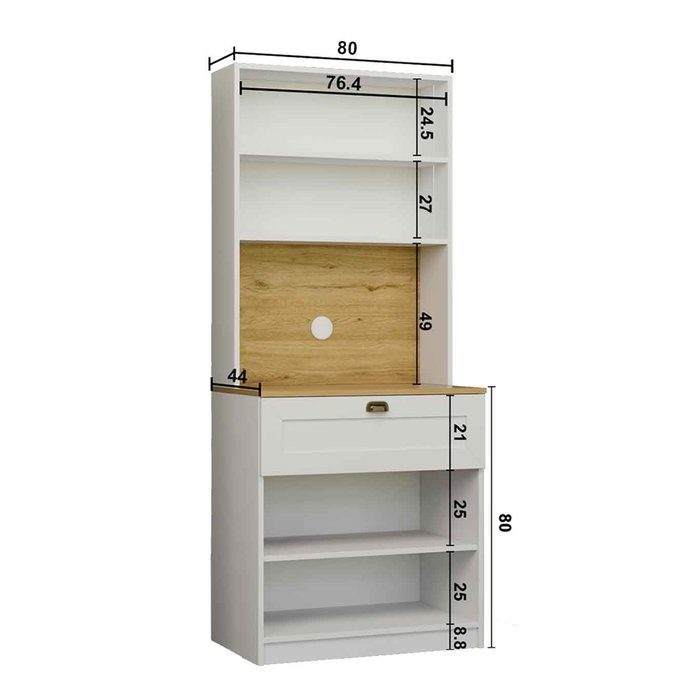 Hanah Home Nero Solo 1600-225 Soporte para Café Blanco